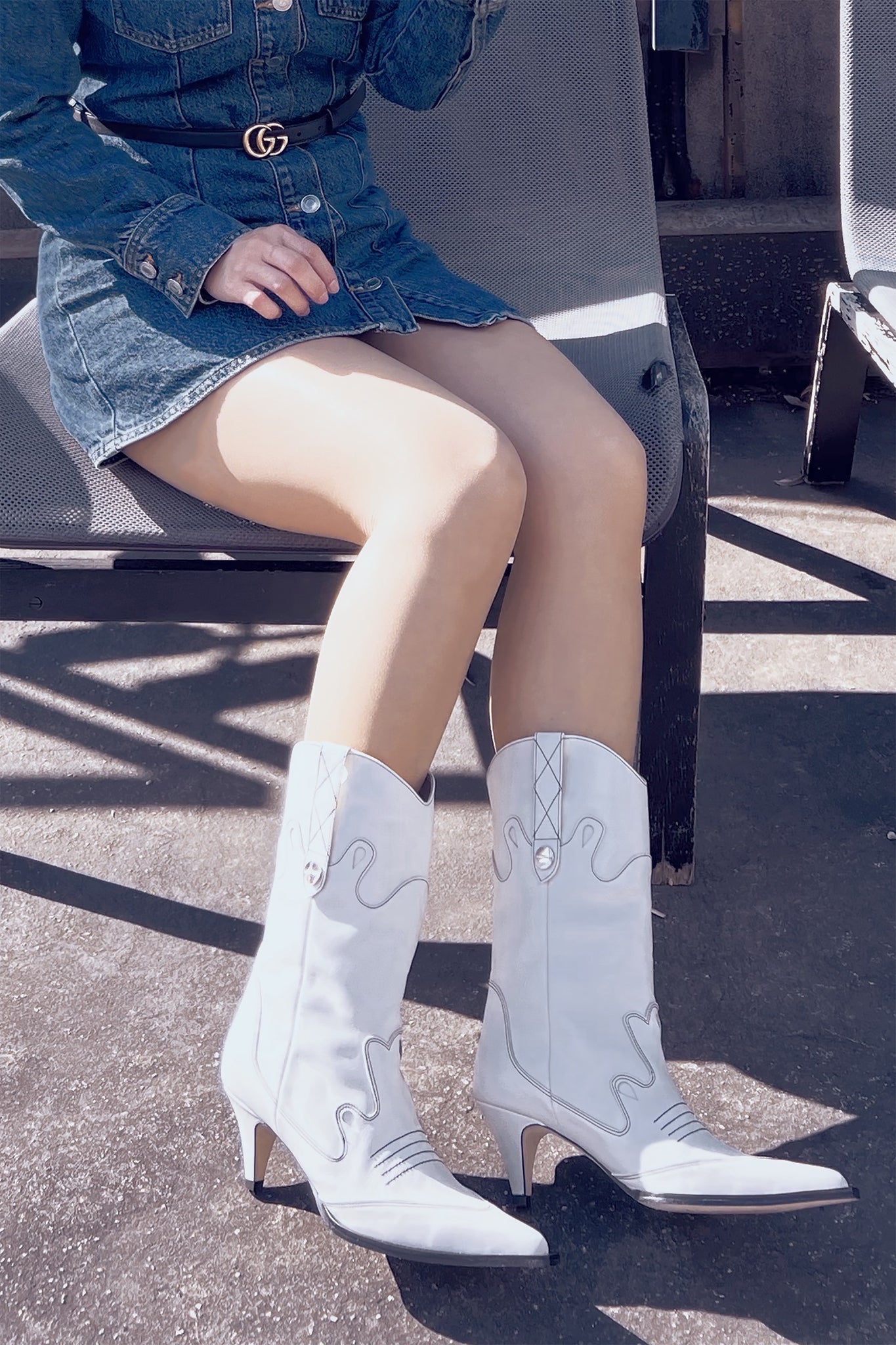 Rennes Cowboy Boots_offwhite