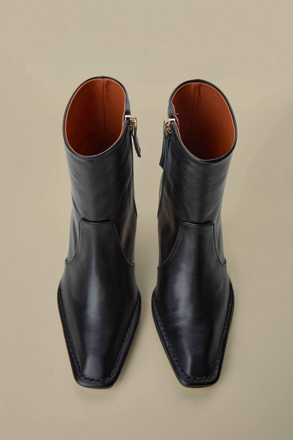 Calais_black| Hand-Stitched Square Toe Ankle Boots | Classic Elegance ...