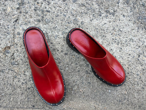 Daily Chic Mule Slippers:  'Sunny' Red