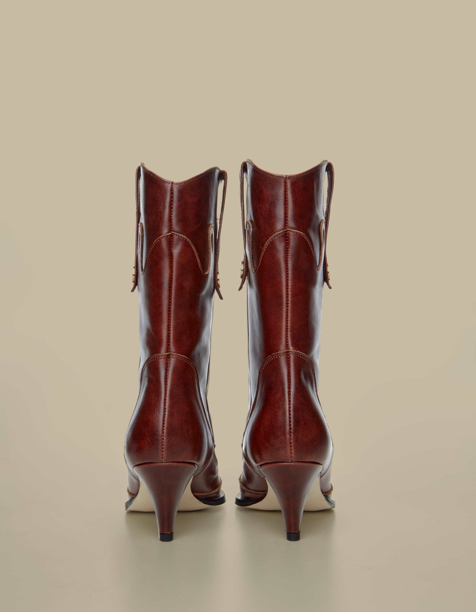 Rennes Cowboy Boots_brown