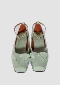 Classic Romantic Ballerina Flat Shoes: 'Mimi' Pistachio