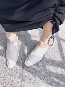 Nantes mule straps_white