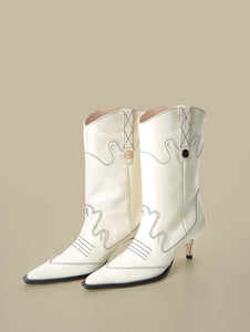 Rennes Cowboy Boots_offwhite